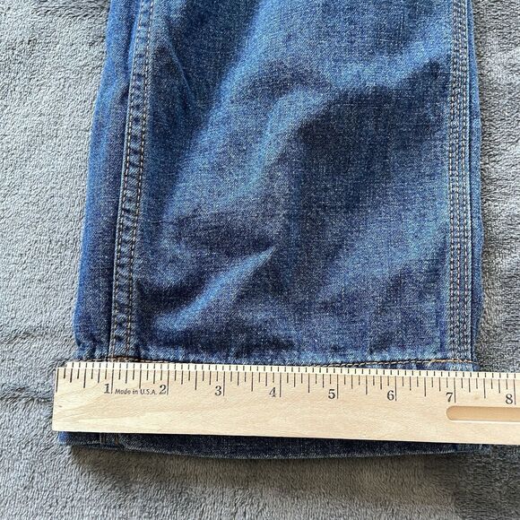 We the Free Free People Denim Overalls Womens Small Patched Carpenter Boho Retro - Picture 14 of 14